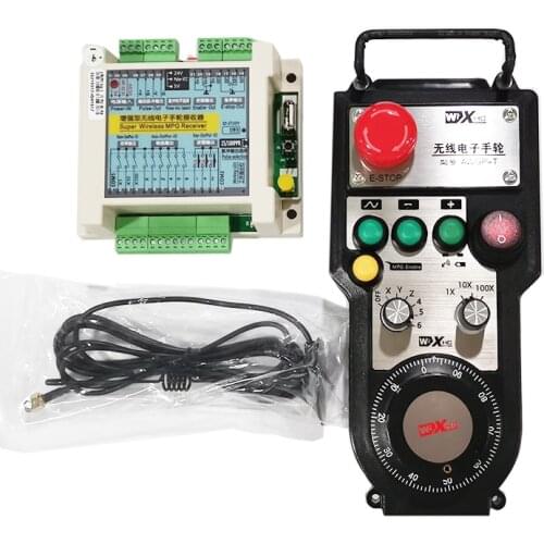 Lathe 6-axis wireless CNC machine hand wheel milling machine factory direct with emergency stop button Mpg Pendant
