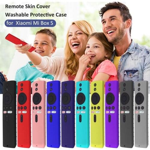 Remote Control Cover For Xiaomi Mi Box S 4K TV Stick Shockproof Skin-Friendly Protector Shell Fully Replacement Silicone Case