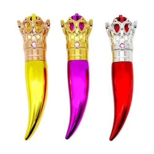 Fashion Chili Shape Lipstick Tube Colorful Empty Lip Gloss Tube With Crown Lid Cosmetic Tool Refillable Container 50pcs/lot