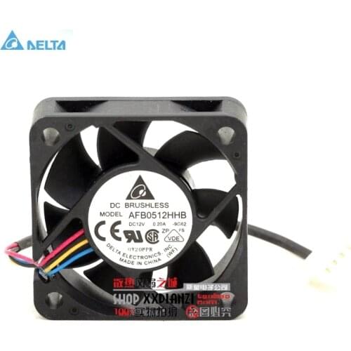 For delta 5015 AFB0512HHB 12V 0.20A ball bearing PWM server case fan