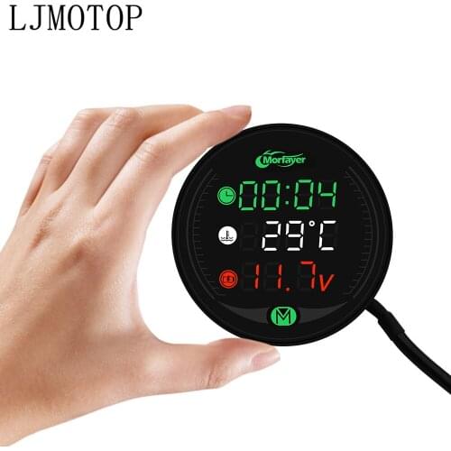 For YAMAHA YZF R1 R6 2005 2006 2007 2008 2009 2010 2011 2012 Motorcycle Voltmeter Clock Water Temperature Digital Display Meter