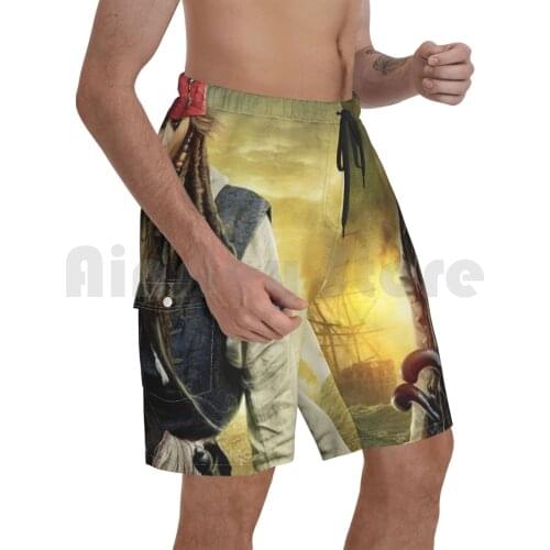 Johnny Depp Beach Shorts Men Beach Pants Swimwear Johnny Depp Actor Hollywood