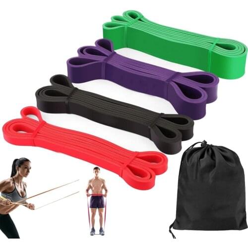 Yoga Resistance Band Latex Fitness Rubber Bands Elastic for Home Gym Deep Squat Pull-up Warm-up Stretch Exercise 2080*4.5mm