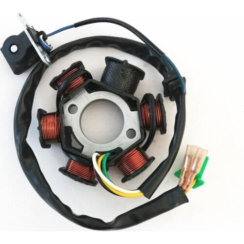 Stator Coil for Magneto 6-Pole 5 Wire Aeon Cobra Overland 190 180 125 Alternator ATV Engine Part Scooter Quad Dirt Bike