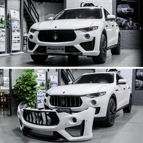 Suit For Levante Maserati Upgrade Limited Edition Gts Front Bar Middle Mesh Surround Bumper Appearance Kit
