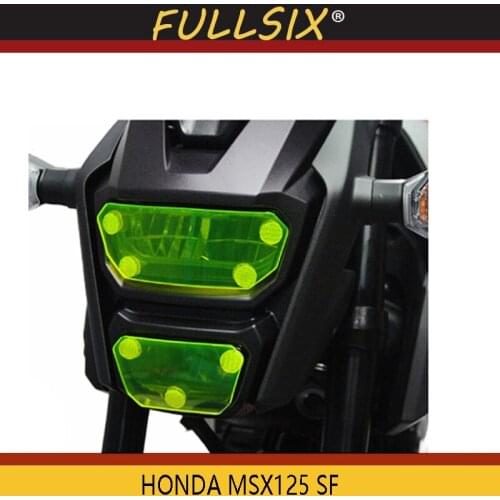 MSX 125 SF Motorcycle Acrylic Headlight protection sheet Screen Cover For HONDA MSX125 SF 2016-2018