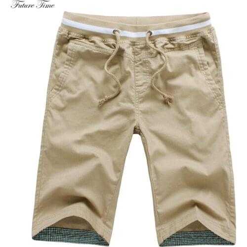 2019 Men Short Pants Summer Man Shorts Plus Size Fashion Casual Loose Style Solid Color Cotton Pants C1826