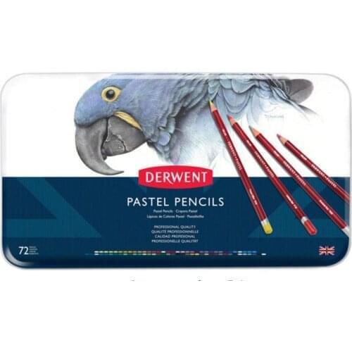 12/24/36/72 Pack Derwent pastel Pencil ,Derwent artist quality 72 wood-cased pastel pencils set,4.5MM core easily mixed or blend