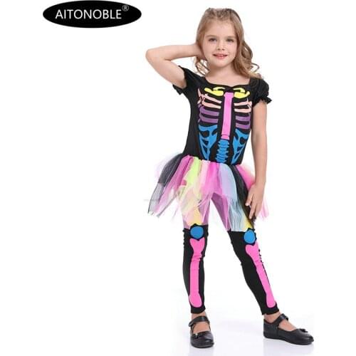 2020 Aitonoble New Costume Child Cute Girls Costume Supergir Dress Girls Dress Cosplay Halloween Costume For Kids All Saints