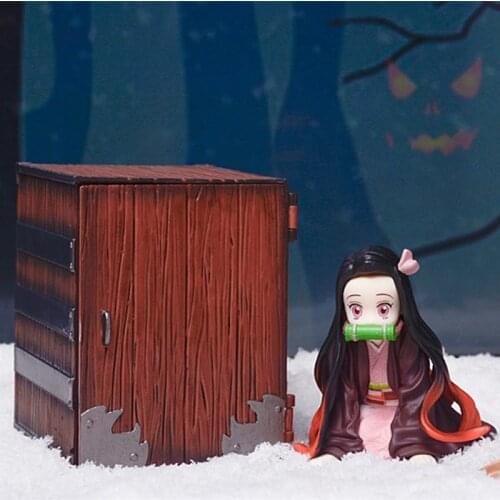 New 13 cm Demon Slayer Demon Blade Gk Youdou PVC Actiefiguren Tanjirou Nezuko Anime Kimetsu geen Yaiba Beeldje Model Speelgoed