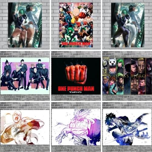One Punch Man Japanese Anime Posters Canvas Painting Live Room Wall Sticker Poster Bedroom Wall Decor Home Decoration Painting