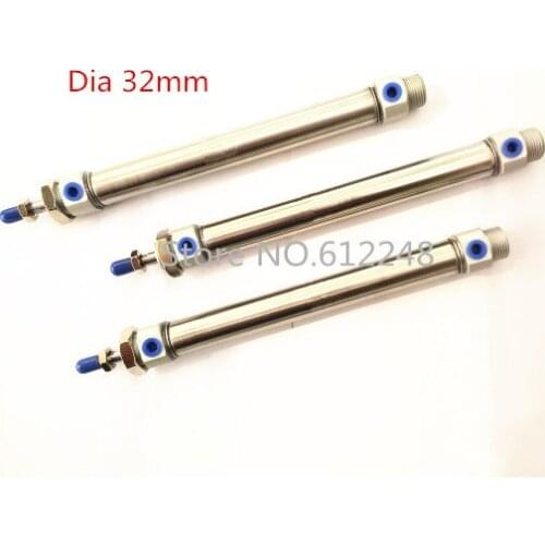 SMC Type Pneumatic Cylinder CDM2B32-200/225/250/275/300 Mini Pneumatic Double Acting