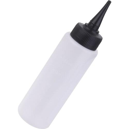 Professional Hair Color Bottle Applicator, 150ml Squeeze Bottle for Hair, Clear Plastic Refillable Bottle with Top Cap