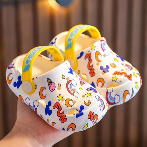 Kids Slippers for Boys Girls Cartoon Shoes Summer Toddler Flip Flops Baby Indoor Slippers Beach Swimming Slippers for Children