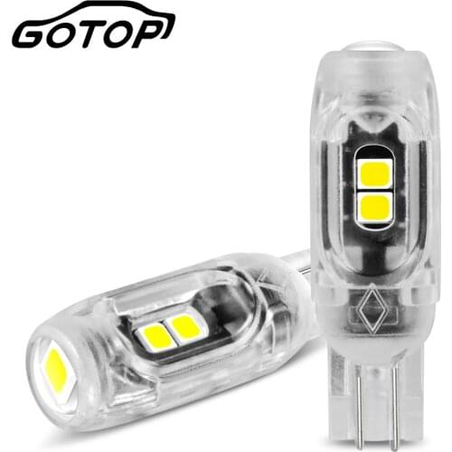 2pcs W5W T10 LED Bulbs 3030 5SMD 168 194 T10 LED DC 12V 6000K Car Interior Map Dome Lights Wedge License Plate Lamp Auto Signal