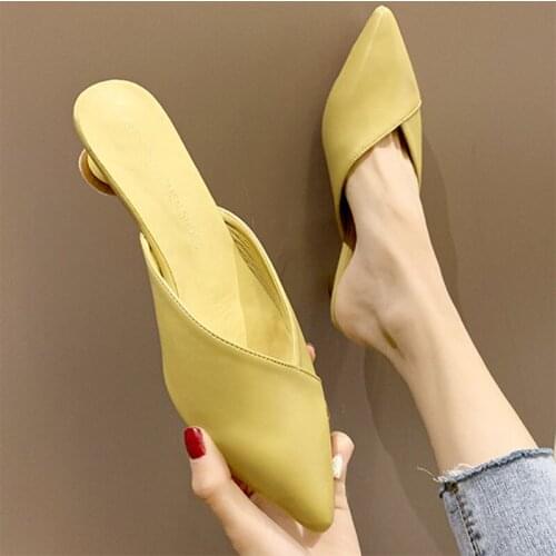 Slippers shoes women summer heels chaussons zapatos casuales mujer chinelos femininos plage pantoffels buty damskie wiosna 2021