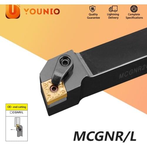 YOUNIO External Turning Tool MCGNR2020 MCGNR2525 MCGNR3232P12 MCGNL20 Tool Holder TNMG Carbide Insert Lathe Cutting Tools 1Set