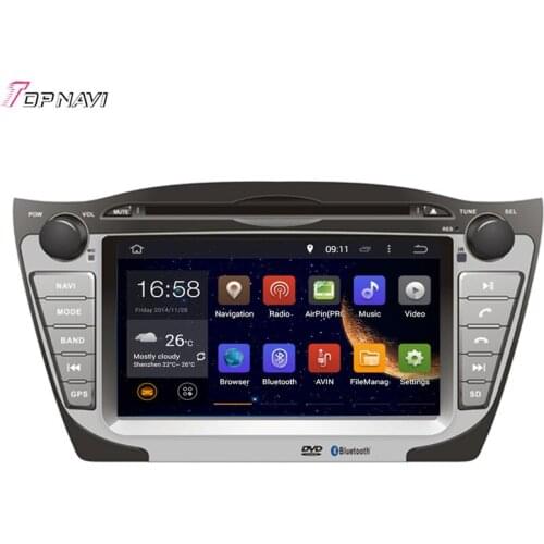 TOPNAVI 7'' Quad Core Android 6.0 Car GPS Navigation for HYUNDAI TUCPON IX35/TUCPON IX 2009- Autoradio Multimedia Audio Stereo