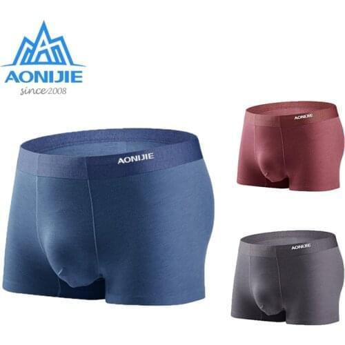 Aonijie 3 Pcs/Set Sport Panties Quick Drying Comfortable Breathable Men Underwear Outdoor Camping Hiking Boxer Shorts E7004