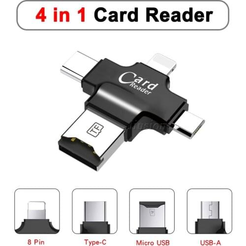 SD Card Reader Mini Multi Port Type C/Light ning/PC/OTG For Iphone Samsung Micro USB adapter Laptop Accessories Converter