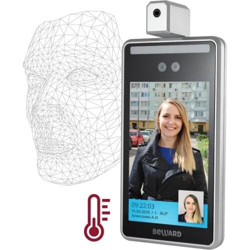 0.2 Accuracy Face Recognition And Body Temperature Measurement Detection System Door Access Reading Biometric Machine