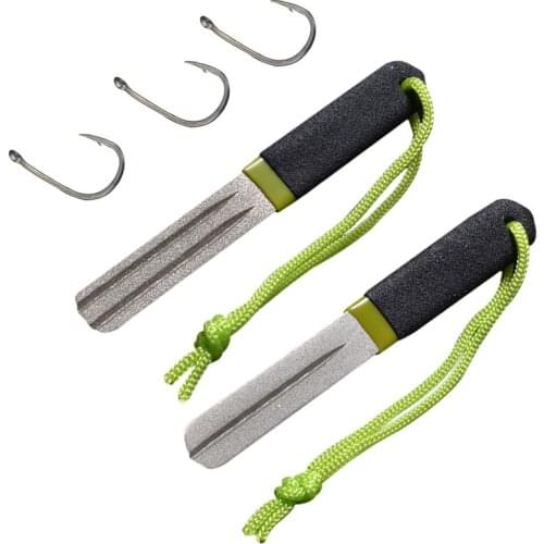 1pcfishing Hook Sharpener Portable Diamond Knife Whetstone Mini Edc Pocket Fish Hook Sharpen Tool For Camp Hike Outdooraccessory