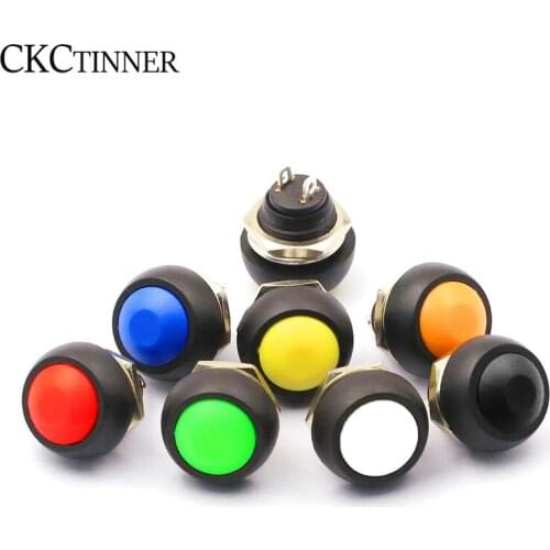 12mm PBS-33B Waterproof Momentary ON OFF Push Button Swithch Mini Round Switch