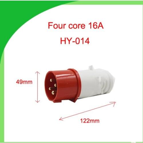 16A four core three phase 380V water explosion dust proof industrial plug socket