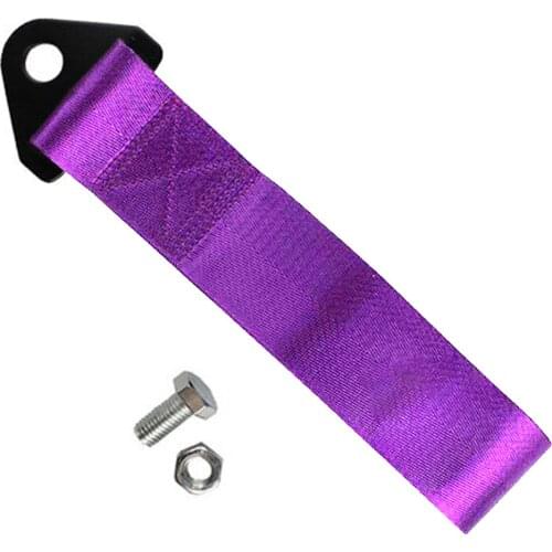 8-12MM Racing High Strength Red Tow Strap Set Car Sports Towing Hook For Vehicle Front Rear Bumper