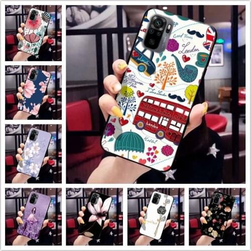 For Xiaomi Redmi Note 10 Case 4G 5G Back Cover For Redmi Note 10 Pro 10S 3D Emboss on Redmi Note10 bumper silicon black tpu case