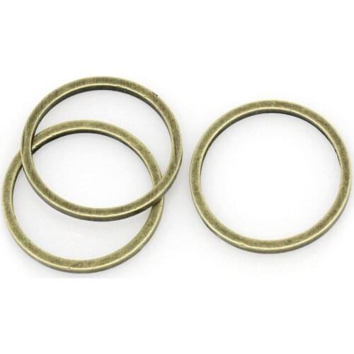 DoreenBeads Copper Closed Soldered Jump Rings Round Antique Bronze 12mm( 4/8") Dia, 9 Pieces new