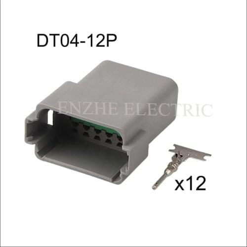 DT04-12P DT series auto male Connector Terminal include terminal and seal 6Pin automotive plug socket Fuse box DJ7061-1.6-11