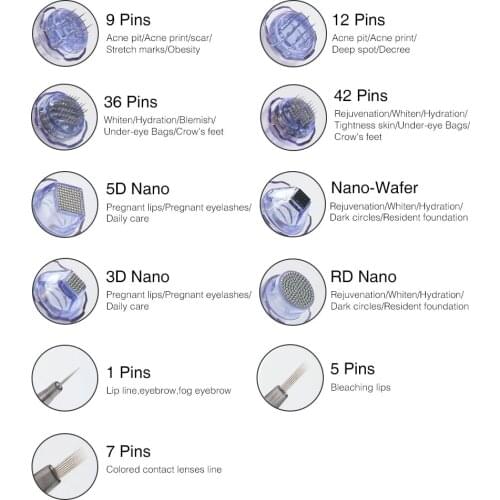 Artmex MTS PMU Needle Cartridges Semi Permanent Makeup MTS Therapy for Permanent Makeup Eyebrow Lip Tattoo Machine Derma Pen