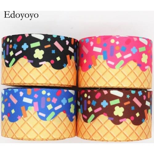 10 Yards 1.5" 38MM Grosgrain Ribbon Cake Printed Ribbon For Hair Bows DIY Crafts Handmade Accessories M20021204