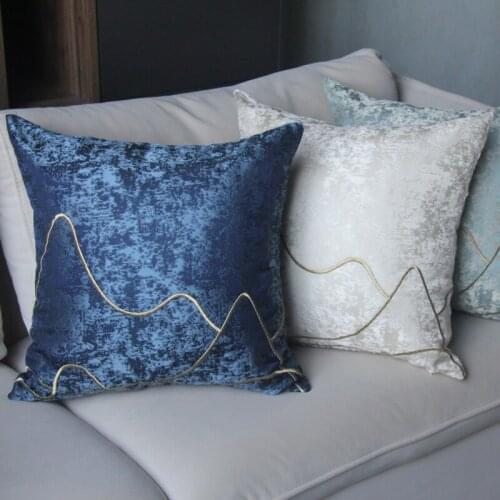 Pillow Cushion Cover Luxury Nordic Embroidered Cushion Cover Without Filling Living Room Sofa Pillow Cover Lumbar Cushion Cover