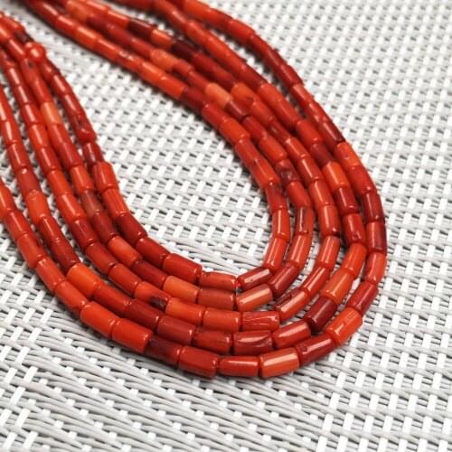 Small beads 2.5x4mm high quality natural coral beads loose beads isolation beads DIY bracelet necklace jewelry making