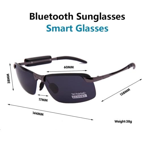 New Smart Stereo Bluetooth Glasses Retro Glasses Polarized Sunglasses Listen Music Phone connection