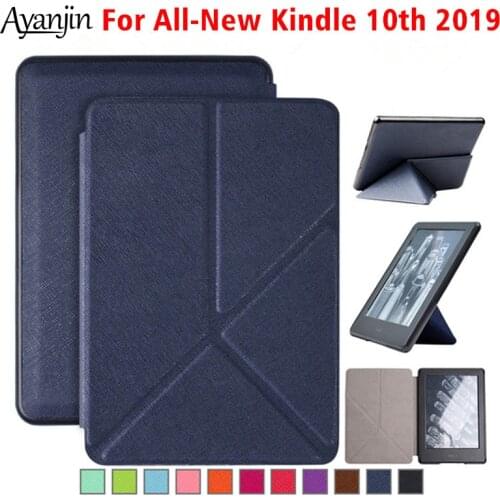 New PU Leather Stand Case for All-New Kindle 2019 Release E-reader Cover For Amazon Kindle 6" 10th Generation Protective Shell