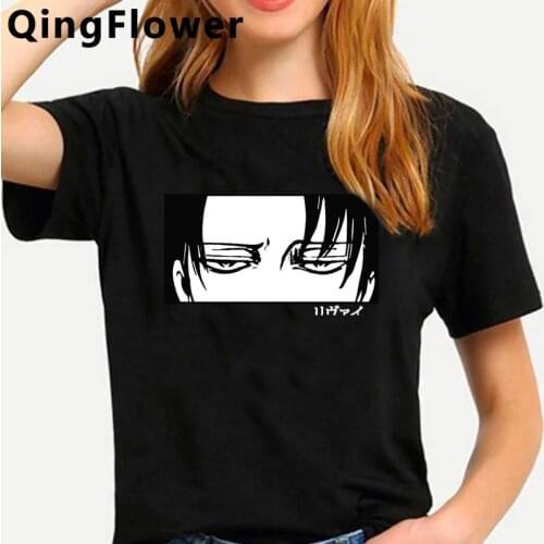 Attack on Titan Shingeki No Kyojin Titans Attack t shirt women japanese white t shirt harajuku plus size top tees kawaii