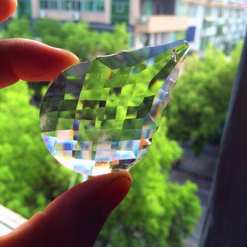 Wholesale Price 63mm K9 Crystal Clear Chandelier Pendant Cristal Curtain Part Window Suncatcher DIY Christmas Tree Hanging Decor