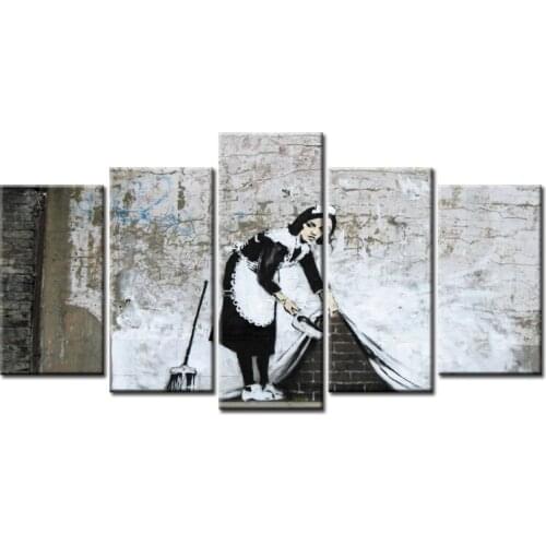 Wholesale 5 Pcs Hot Sell Graffiti poster series Wall Art Picture Modern Home Decoration Living Room Canvas Print Painting