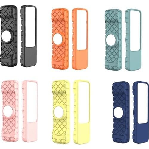 Anti-Lost Protective Case for Apple 4K 2021 HD TV Remote Anti-Slip Durable Silicone Shockproof Cover AirTag Applicable