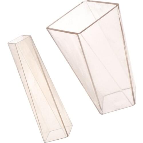 Clear Plastic Candle Molds Soap Candle Making Moulds DIY Crafts Model Tool