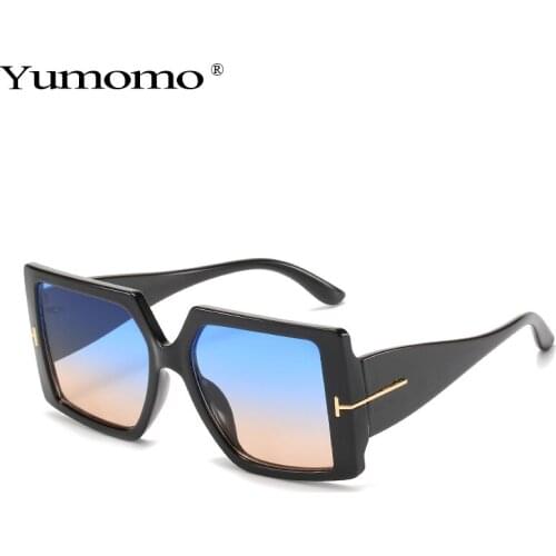 2020 Oversized Sunglasses Women Fashion Square Glasses Big Frame Sun Glasses Female Vintage Retro Unisex Oculos Feminino