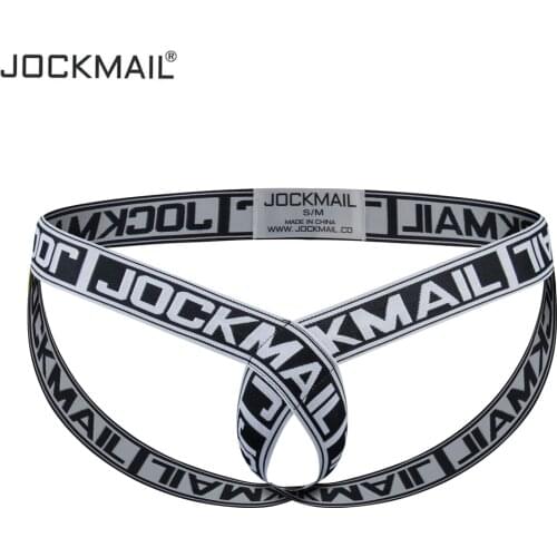 JOCKMAIL Cockstraps Mens Sexy Briefs Jockstrap Gay Slip Thongs Homme Srting Underwear Pouch Cuecas Underpants High Elasticity