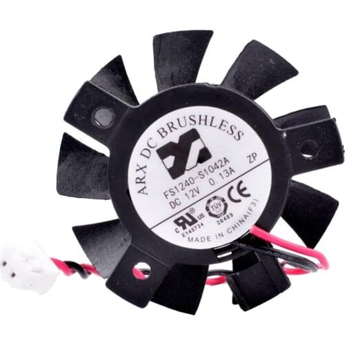 FS1240-S1042A 12V 0.13A, diameter 36mm, hole pitch 26mm, 2 lines, cooling fan for heat sink of industrial control router