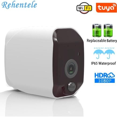 WiFi Battery Tuya Camera 100% Wire-Free Powered 1080P FHD Outdoor Indoor Security PIR Full HD Two Way Audio Tuya Security Camera