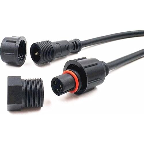 Plastic End cap for the xconnect/holidaycoro BLACK waterproof Female/male pigtail