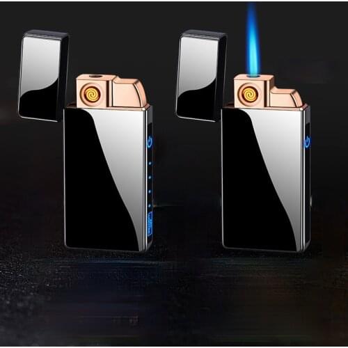 Good Voice Lighter Direct Charging Windproof Gas-electric Dual-use Lighter Tobacco Accessories Gadget for Men Technology Briquet