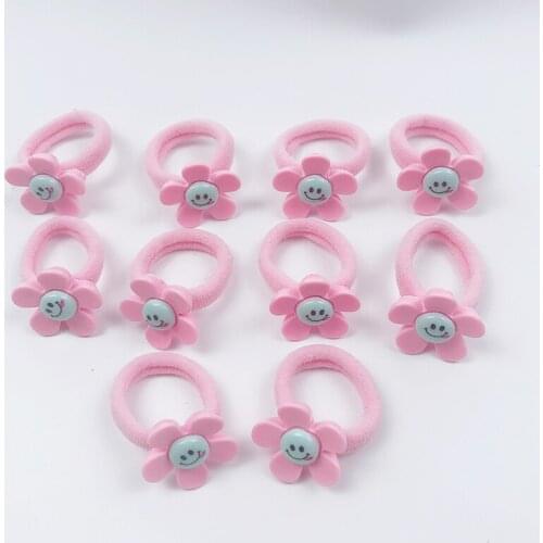 10pcs/bag Flower Princess Headwear Baby Headdress Children Hair Ropes Girls Hair Accessories Kids Elastic Hair Bands For Girls
